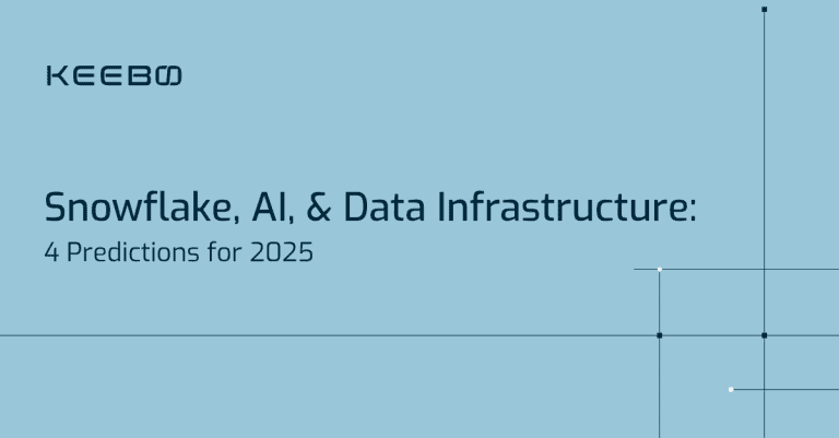 blog-data-infrastructure Keebo | Snowflake, AI, & Data Infrastructure: 4 Predictions for 2025