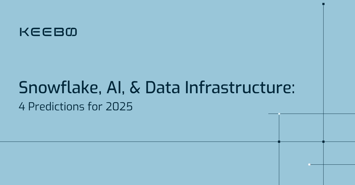 Keebo | Snowflake, AI, & Data Infrastructure: 4 Predictions for 2025