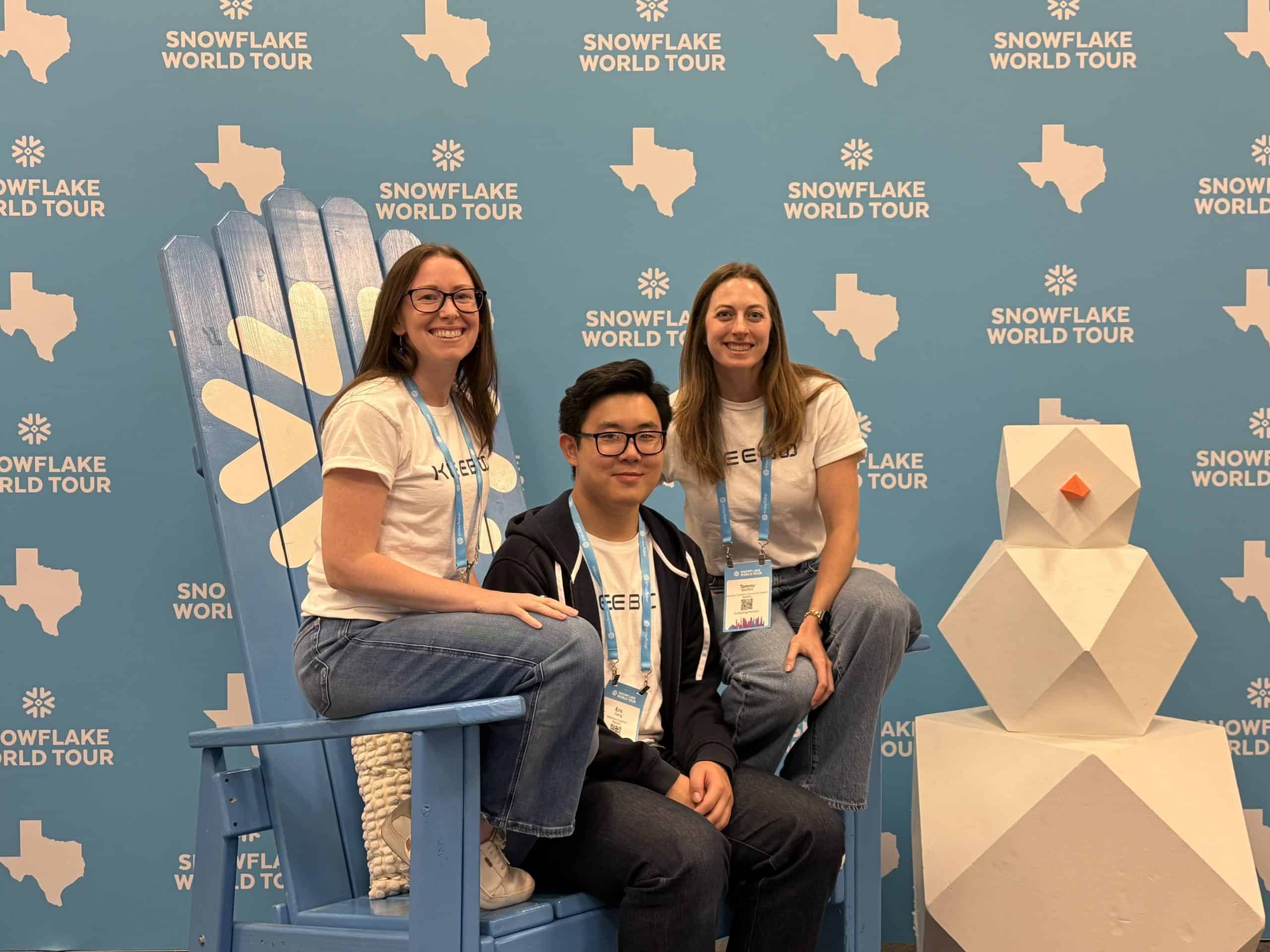 The Keebo team at Snowflake World Tour: Dallas 2026