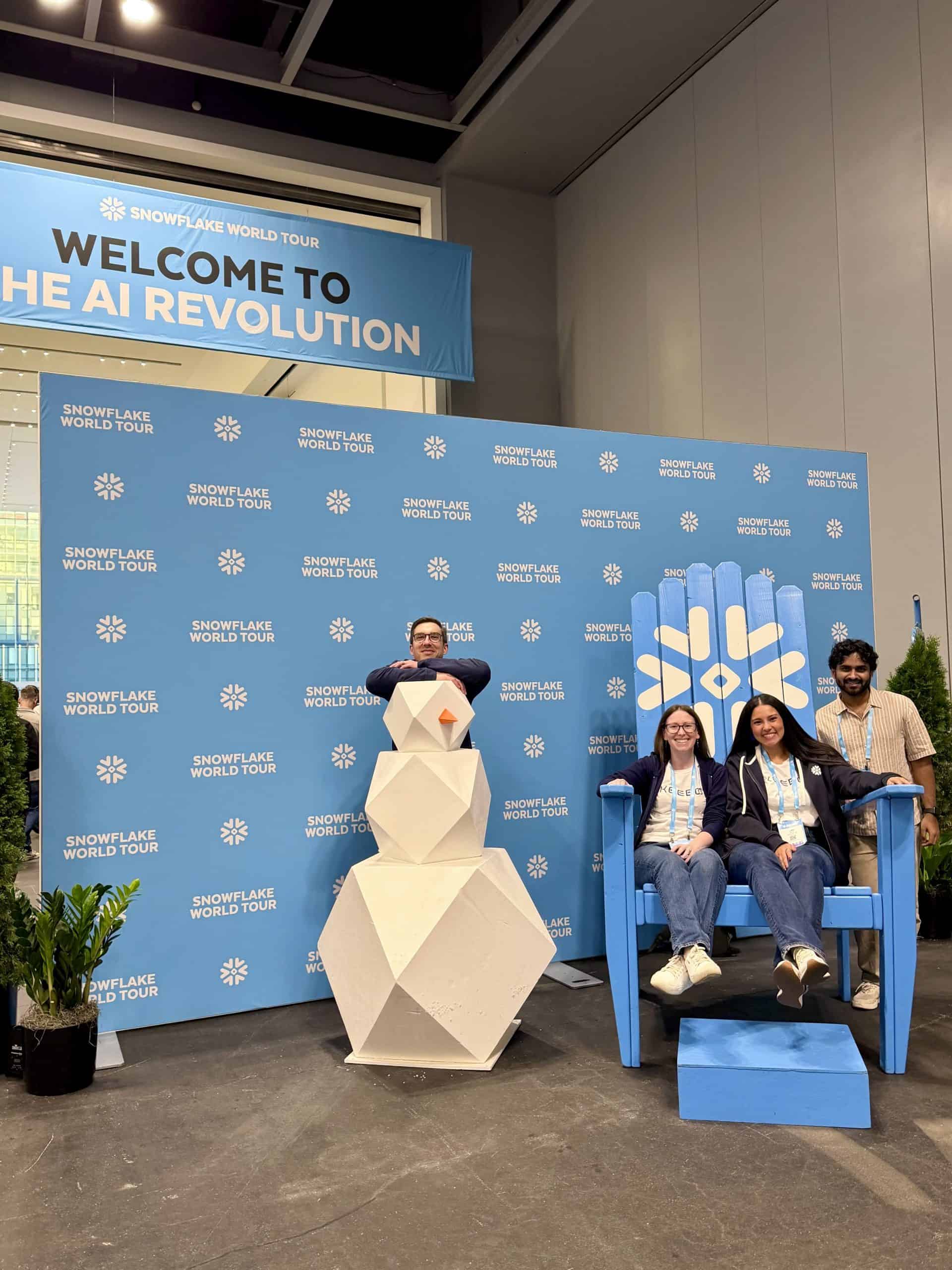 The Keebo team at Snowflake World Tour: NYC 2026